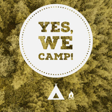Yes, we camp Logo